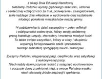 Więcej o: Życzenia z okazji Dnia Edukacji Narodowej